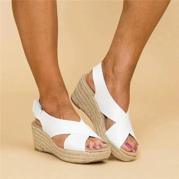 Espadryle Ortopedyczne Damskie | Klinowy Obcas, Wygoda Codziennego Noszenia