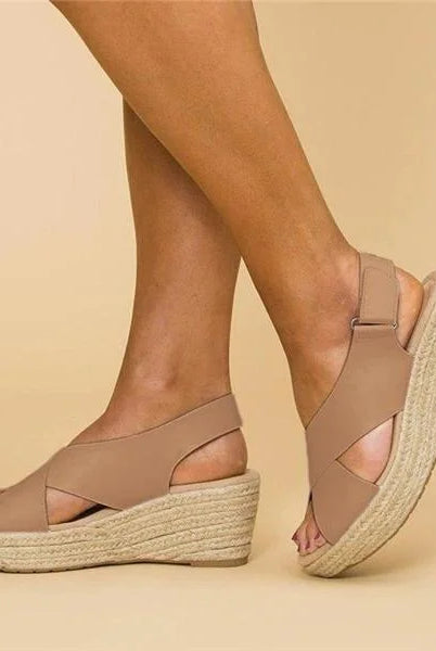 Espadryle Ortopedyczne Damskie | Klinowy Obcas, Wygoda Codziennego Noszenia
