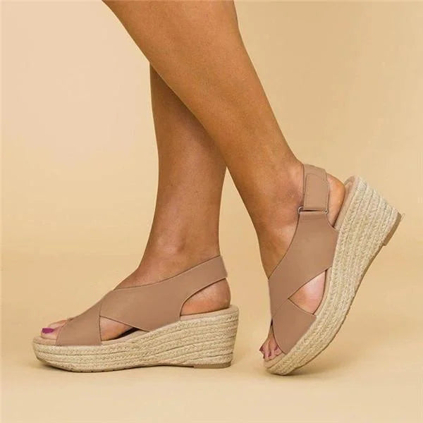 Espadryle Ortopedyczne Damskie | Klinowy Obcas, Wygoda Codziennego Noszenia