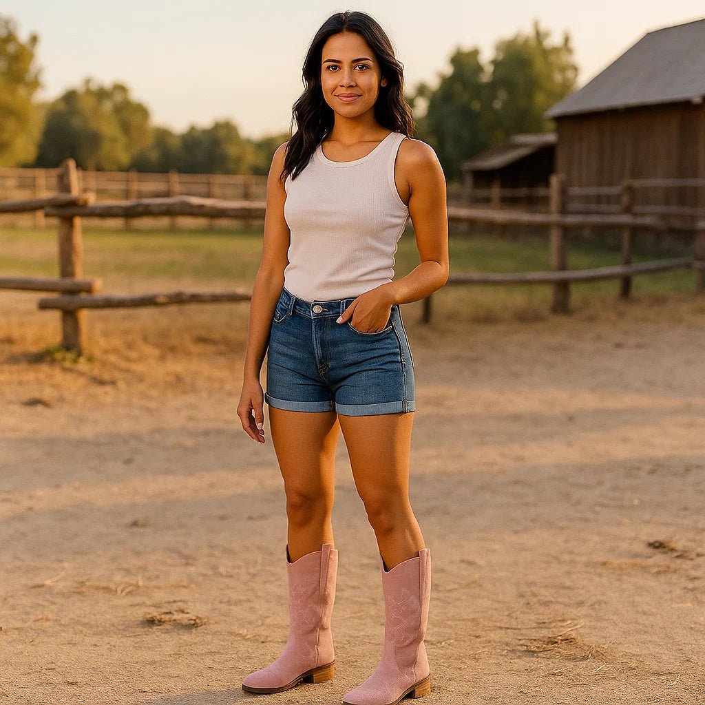 Cooper damskie skórzane kowbojki - vivano - warszawa