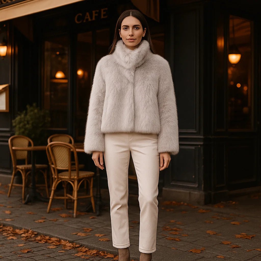 Daena Miękka Kurtka Futrzana – Wygodna – Stylowa – Ciepła - vivano - warszawa