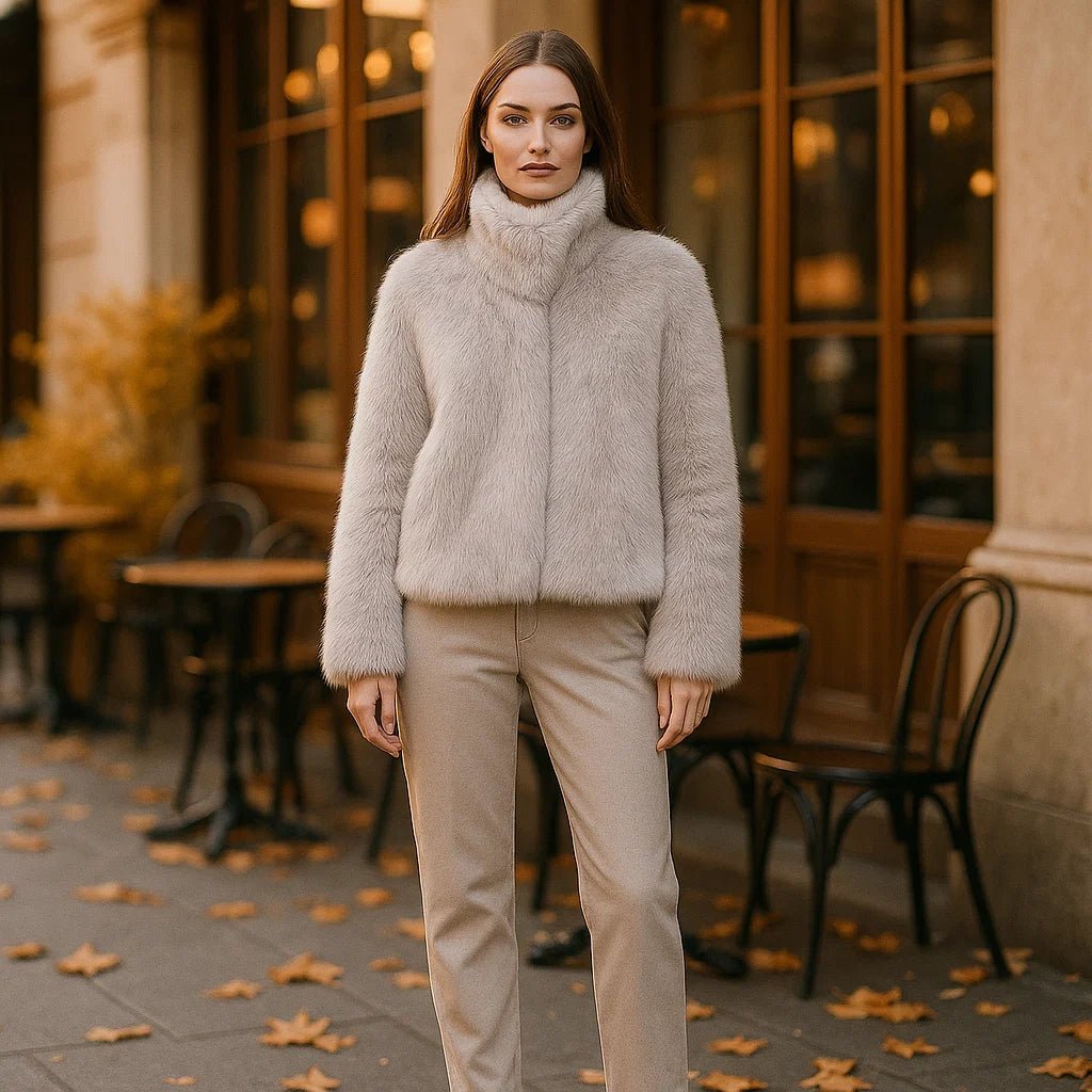 Daena Miękka Kurtka Futrzana – Wygodna – Stylowa – Ciepła - vivano - warszawa