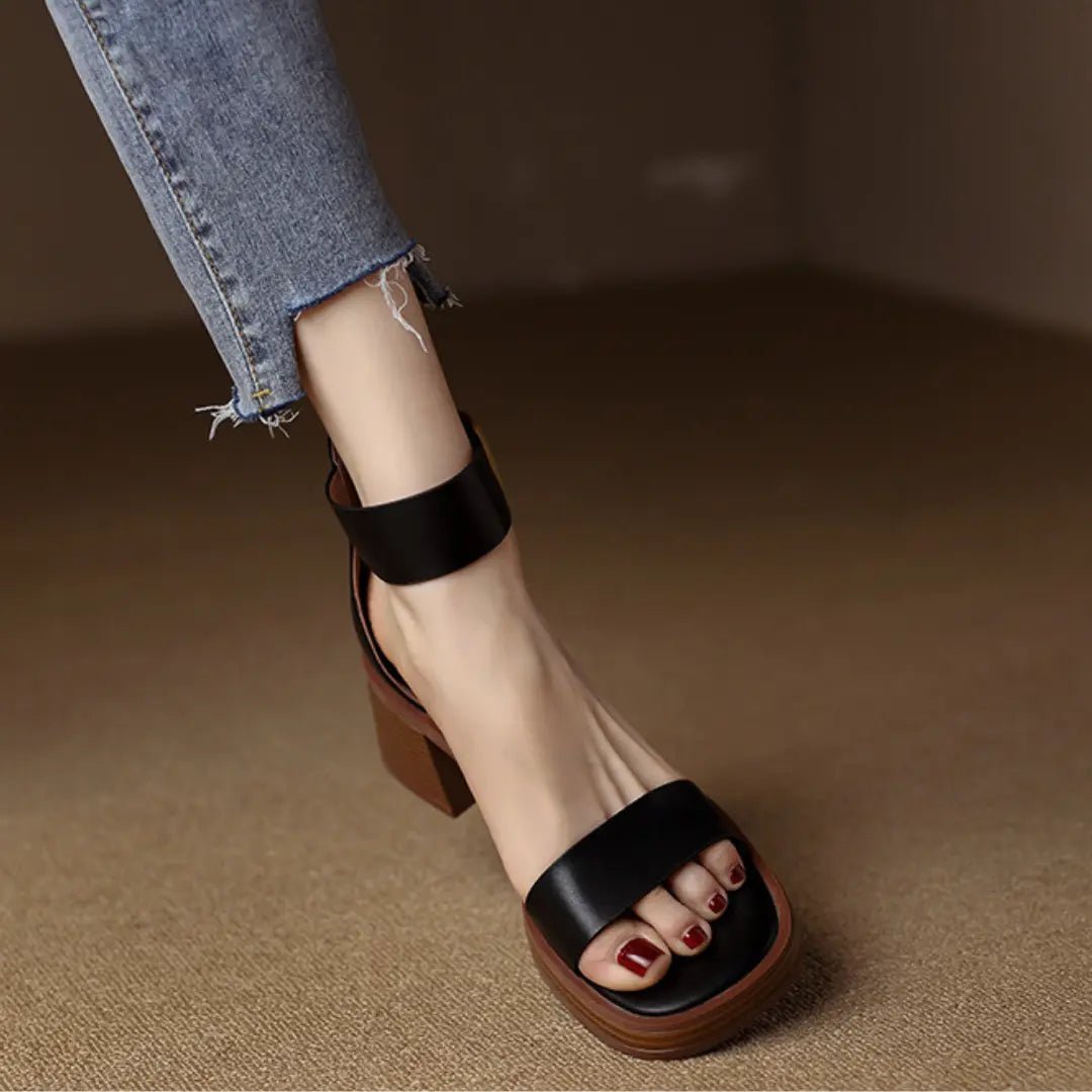 DAISY - Eleganckie Sandały na Obcasie - Komfort i Styl - vivano - warszawa