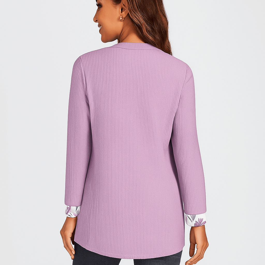 Dame Komfortabel Strikket Cardigan - Miękki - Stylowy - Ciepły - Blød & Varm - vivano - warszawa