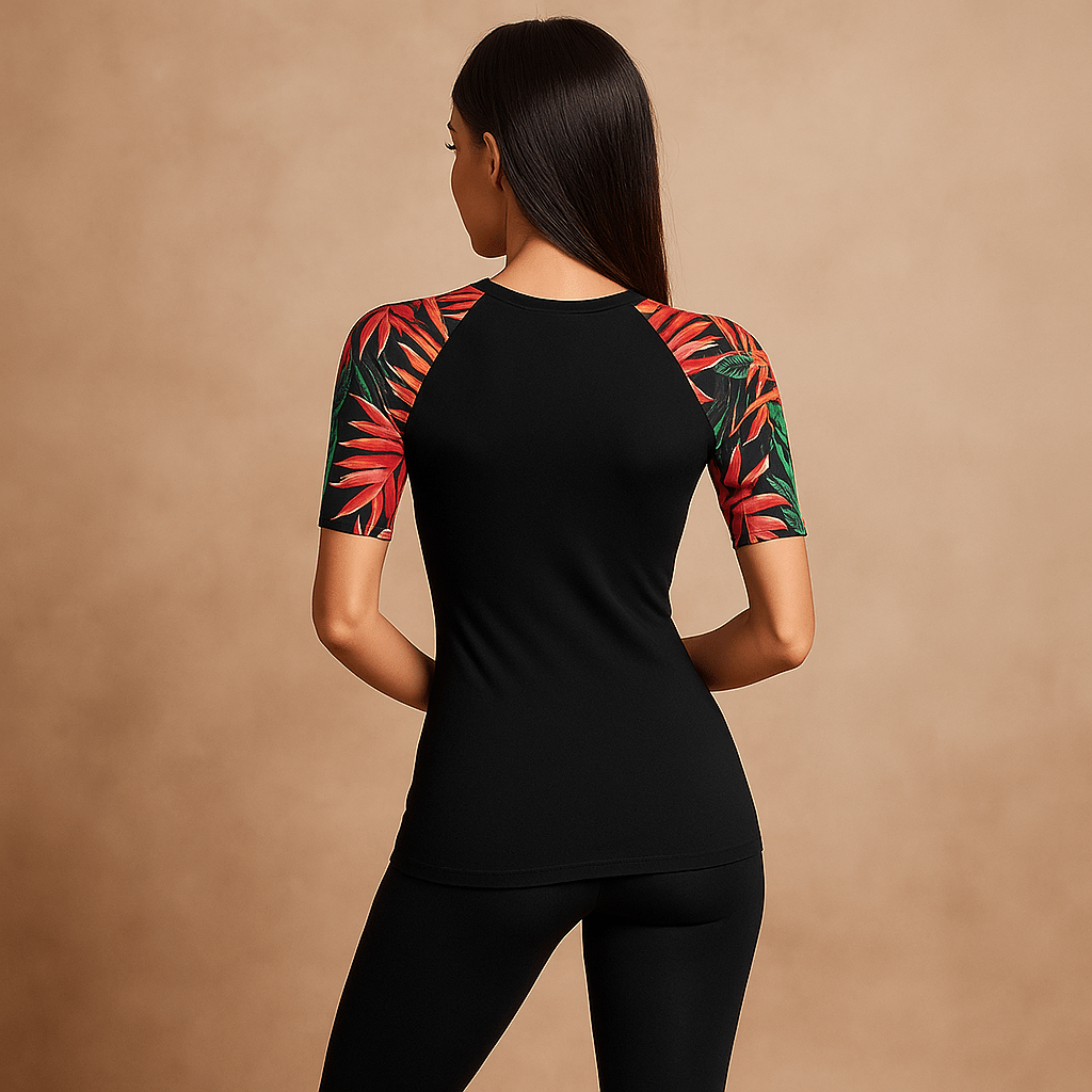 Damski Strój Kąpielowy - Krótkie Spodenki - Stylowa Bluzka - vivano - warszawa