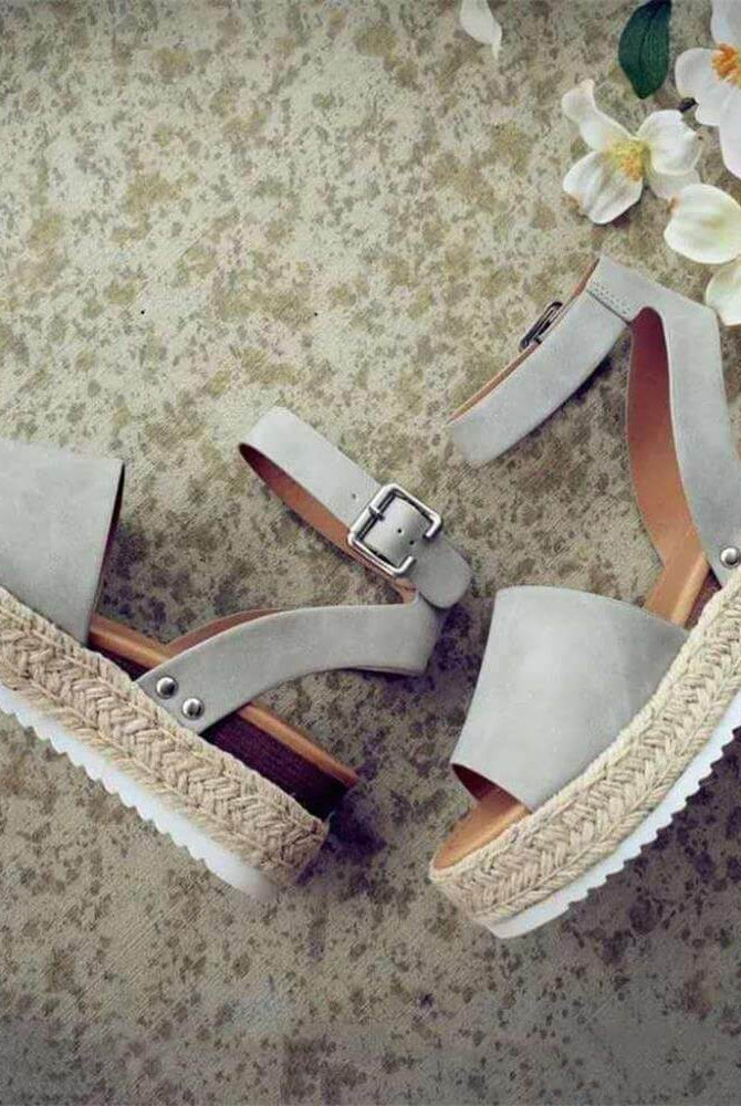 Damskie Espadryle Sandały - Koturnie z Paskiem Livia - vivano - warszawa