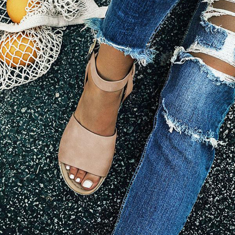 Damskie Espadryle Sandały - Koturnie z Paskiem Livia - vivano - warszawa