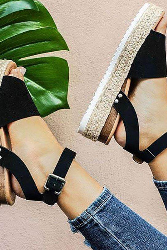 Damskie Espadryle Sandały - Koturnie z Paskiem Livia - vivano - warszawa