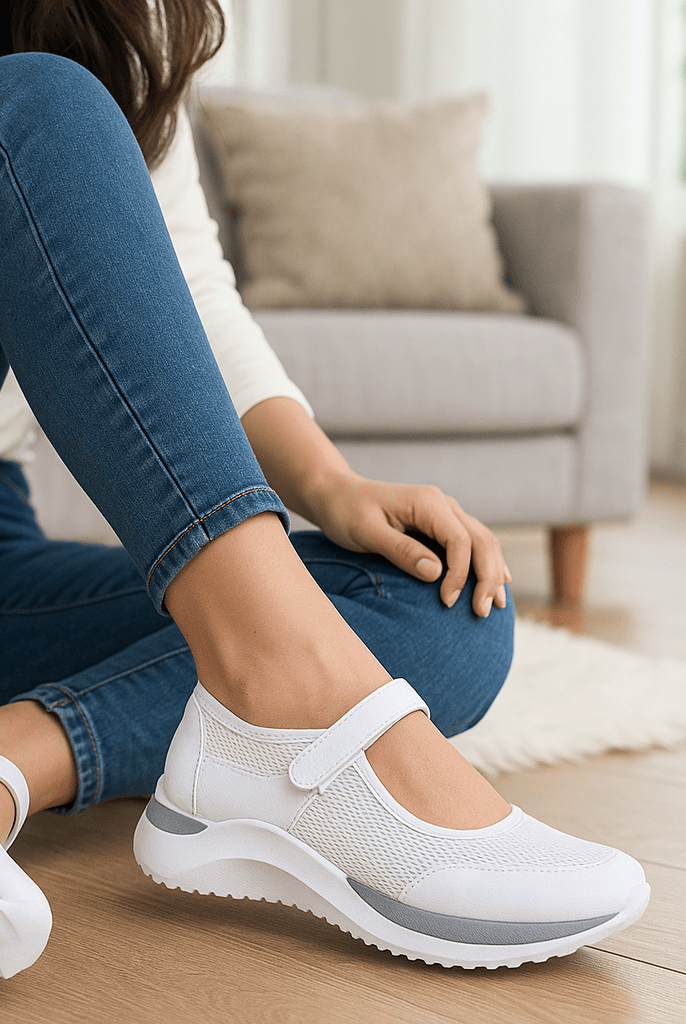 Damskie ortopedyczne buty sportowe z paskiem - vivano - warszawa