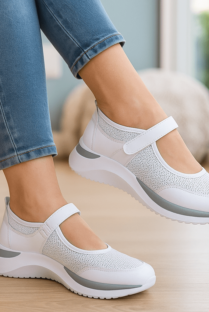 Damskie ortopedyczne buty sportowe z paskiem - vivano - warszawa