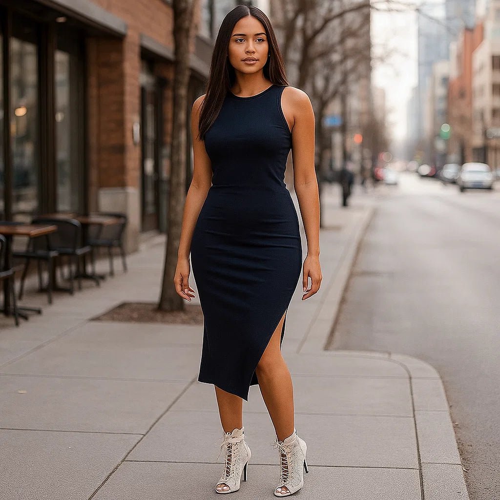 Damskie sandały na obcasie z wiązaniem - vivano - warszawa