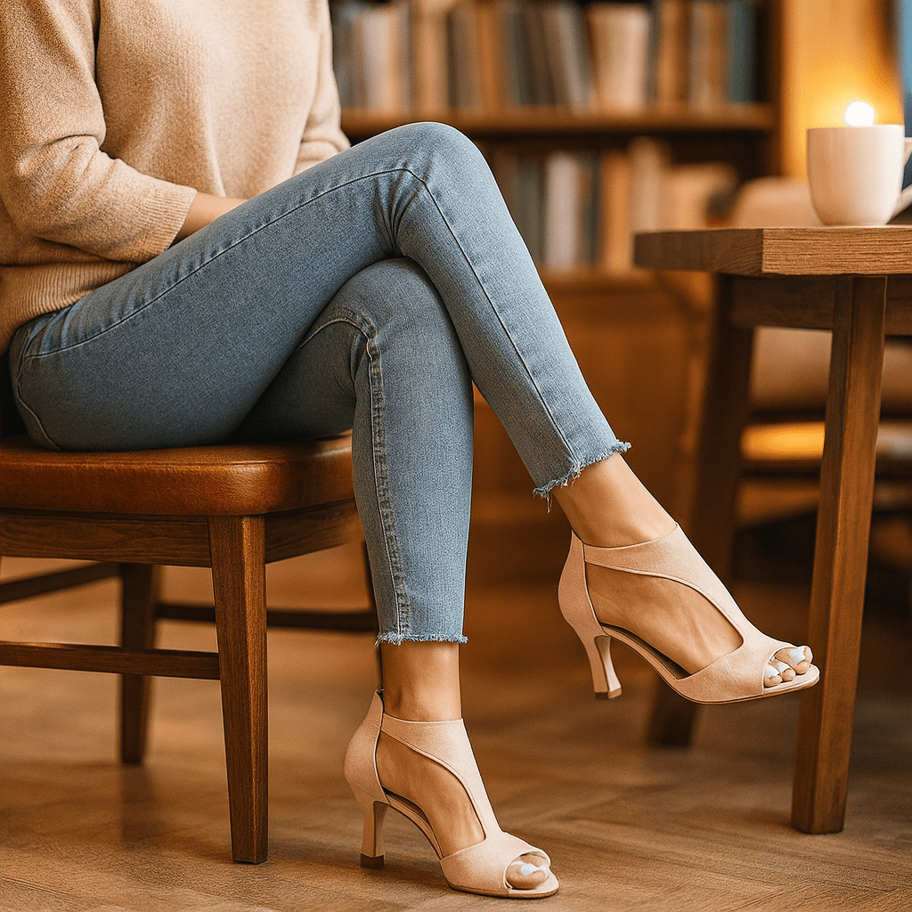 Damskie Skórzane Szpilki Elegance Comfort - vivano - warszawa