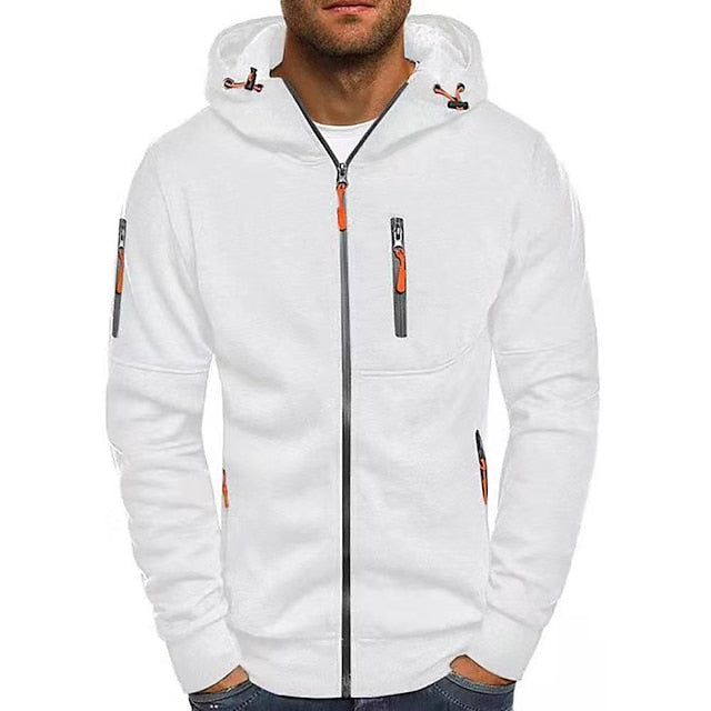 Bluza z kapturem męska | Poliester bawełna, kieszenie, sznurek