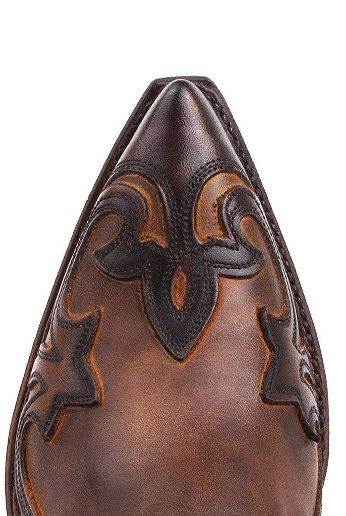 Buty Kowbojskie Damskie | Szpiczasty Nosek, Skóra PU
