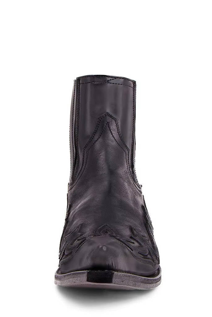 Buty Kowbojskie Damskie | Szpiczasty Nosek, Skóra PU