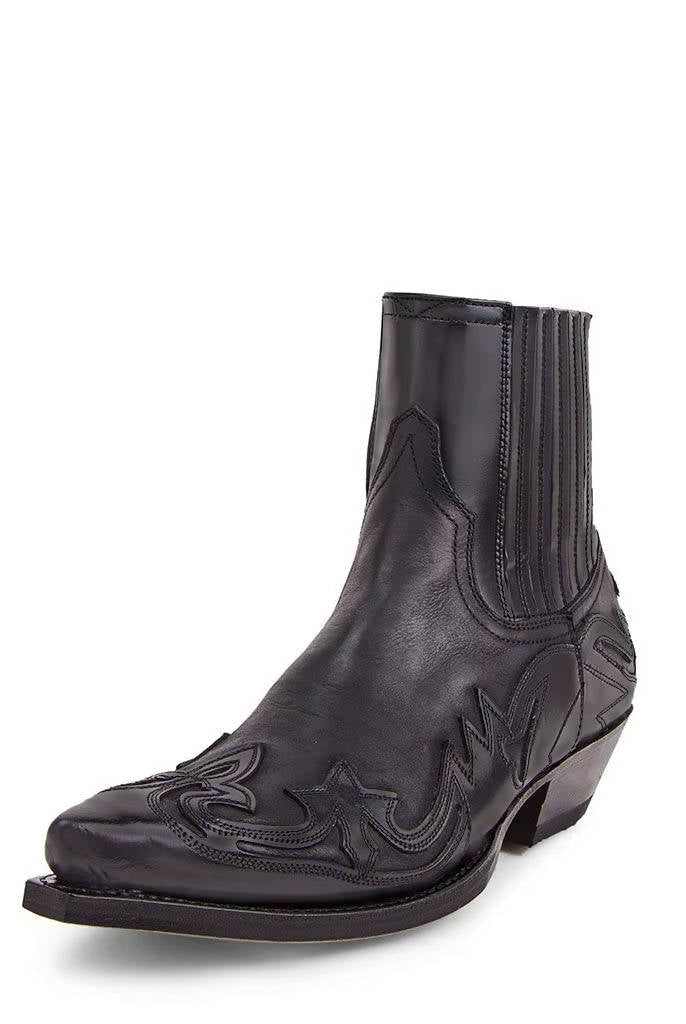 Buty Kowbojskie Damskie | Szpiczasty Nosek, Skóra PU