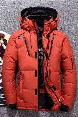 Parka zimowa męska | Wodoodporna, wiatroszczelna | Puch kaczki