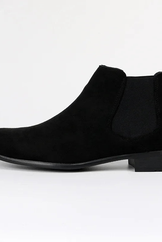 Męskie botki Chelsea - wydłużony nosek - elegancki design - zamek