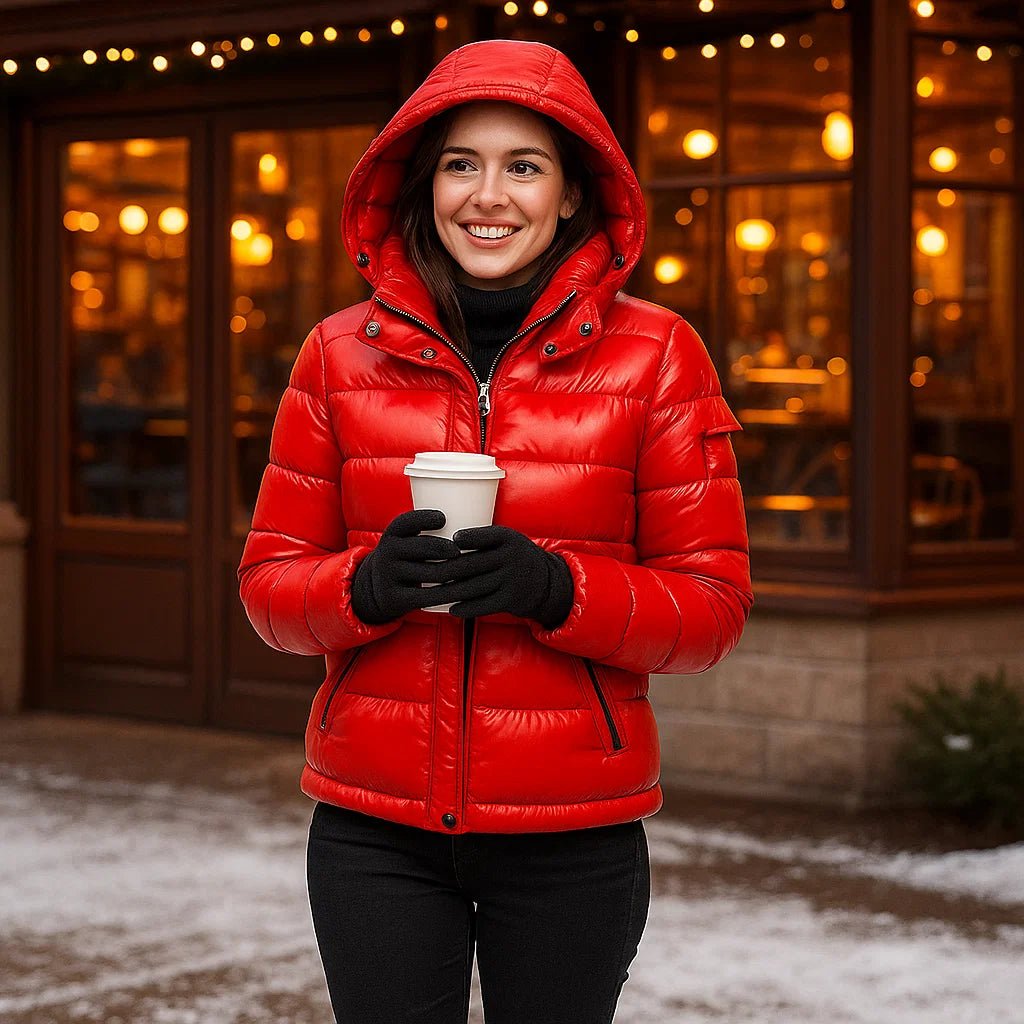 Elegancka kurtka puchowa Lang Marie - Ciepła - Stylowa - Komfortowa - vivano - warszawa