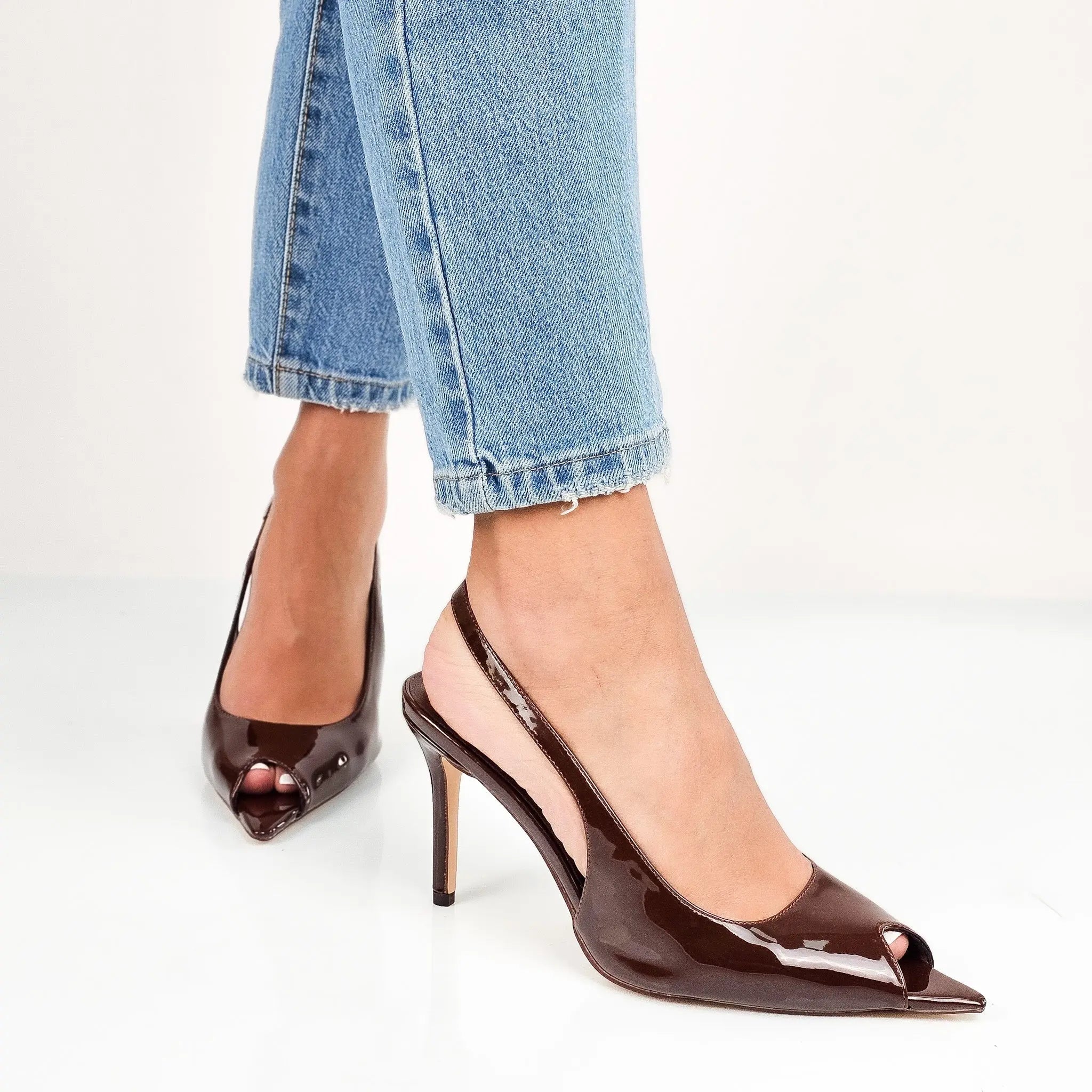 Elisabetta - Sandały na Obcasie z Otwartym Nosem - Moda Damska - vivano - warszawa