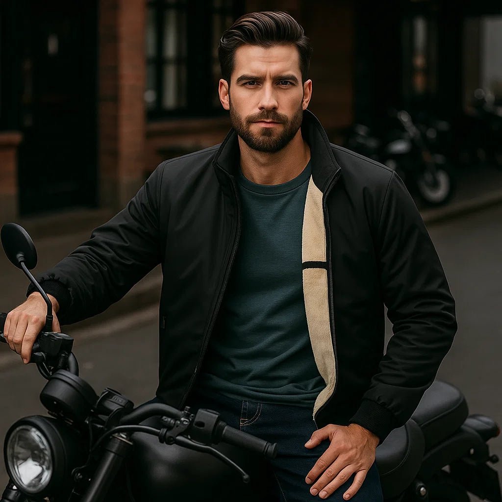 Erik | Ciepła polarowa kurtka męska - Wysoki kołnierz - Komfort - vivano - warszawa