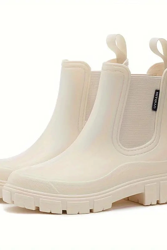 Buty Chelsea damskie wodoodporne | Niski obcas, bez sznurowadeł