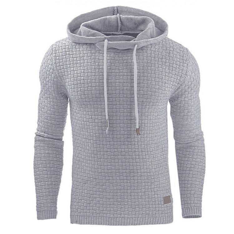 Stylowy męski sweatshirt z kapturem i kieszenią