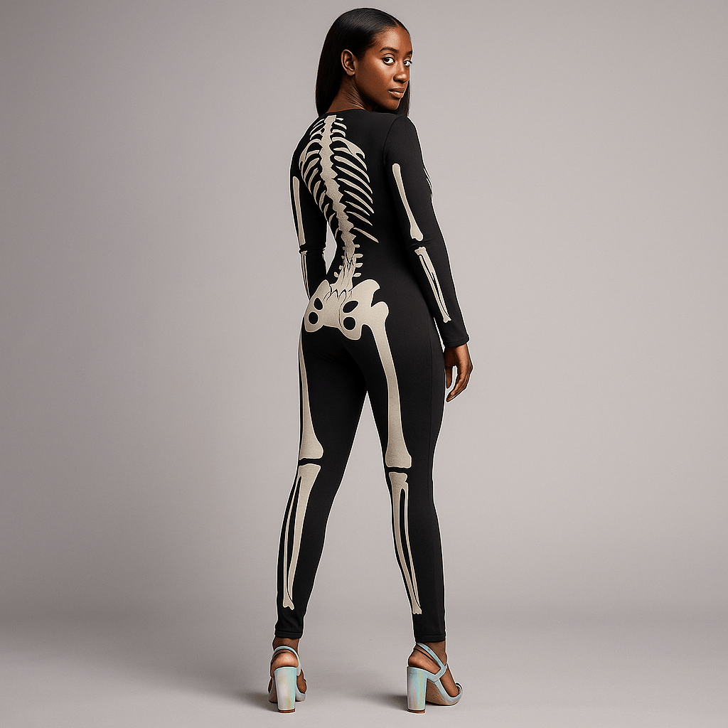 Halloween kostium - duchowy szkieletor - unikalny i przerażający - vivano - warszawa