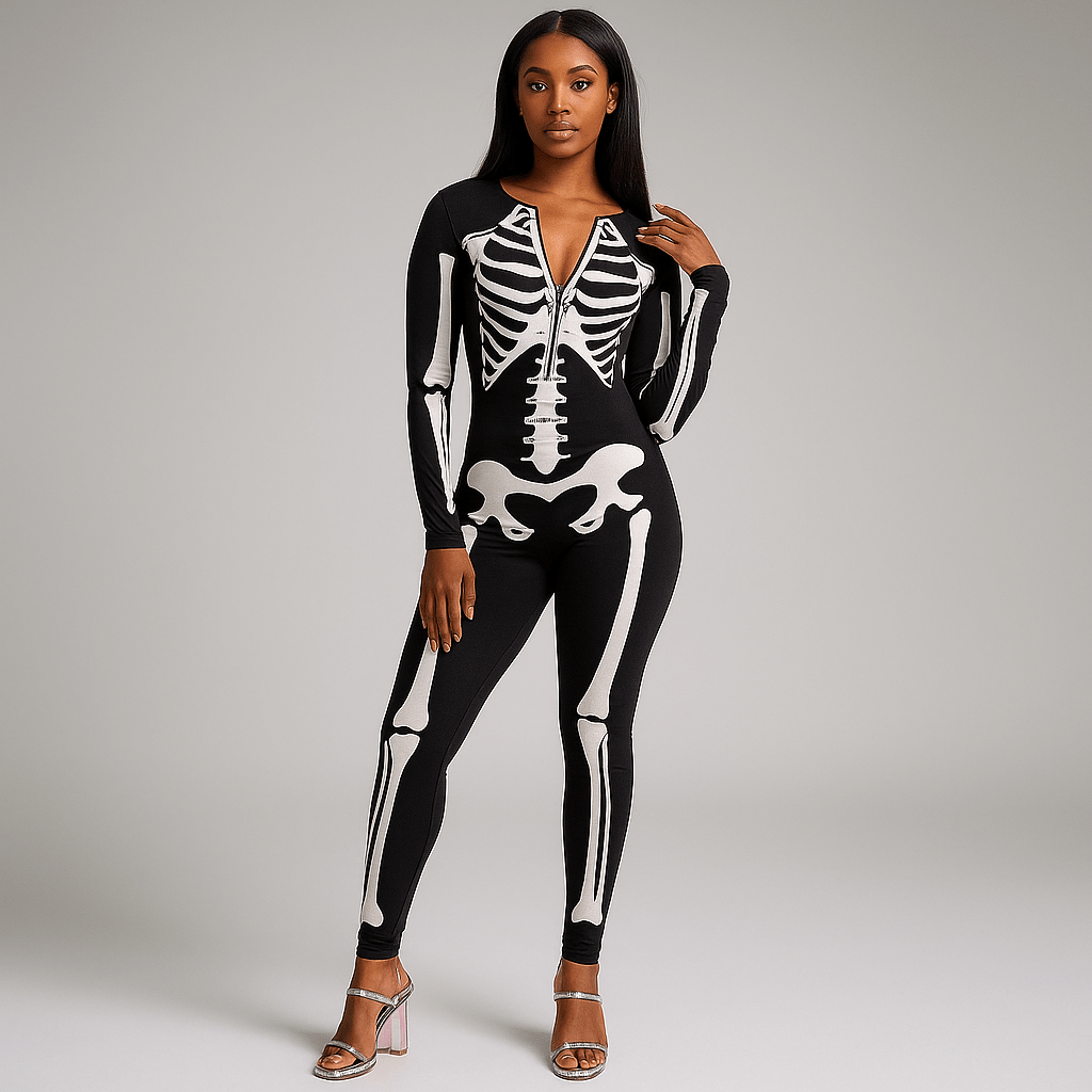 Halloween kostium - duchowy szkieletor - unikalny i przerażający - vivano - warszawa