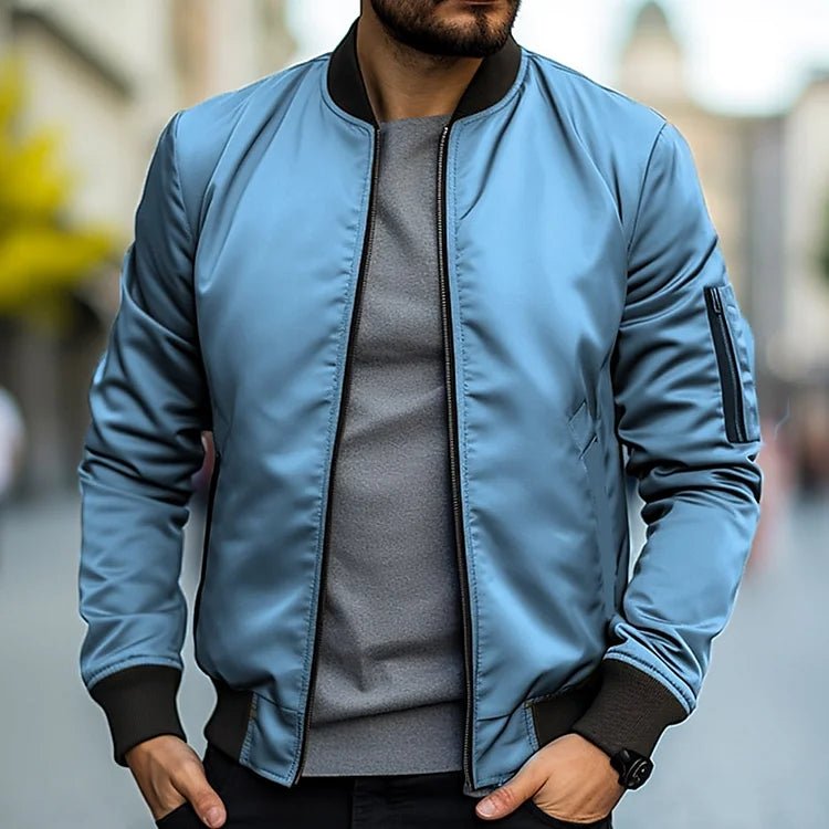 Harold Sommer Bomber Jacket - Lekka - Stylowa - Komfortowa - Idealna na Każdą Porę - vivano - warszawa