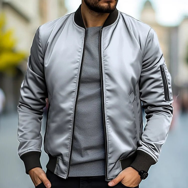 Harold Sommer Bomber Jacket - Lekka - Stylowa - Komfortowa - Idealna na Każdą Porę - vivano - warszawa