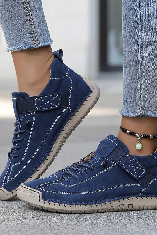 Męskie Trampki Slip-On | Ortopedyczne Piankowe Wkładki | Szeroki Krój