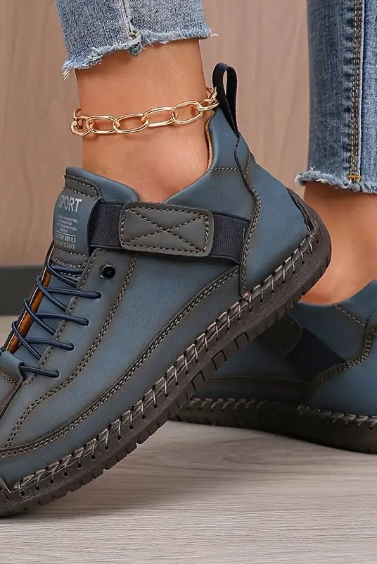 Męskie Trampki Slip-On | Ortopedyczne Piankowe Wkładki | Szeroki Krój