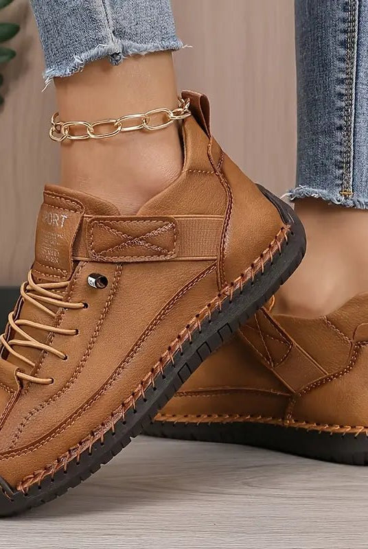 Męskie Trampki Slip-On | Ortopedyczne Piankowe Wkładki | Szeroki Krój