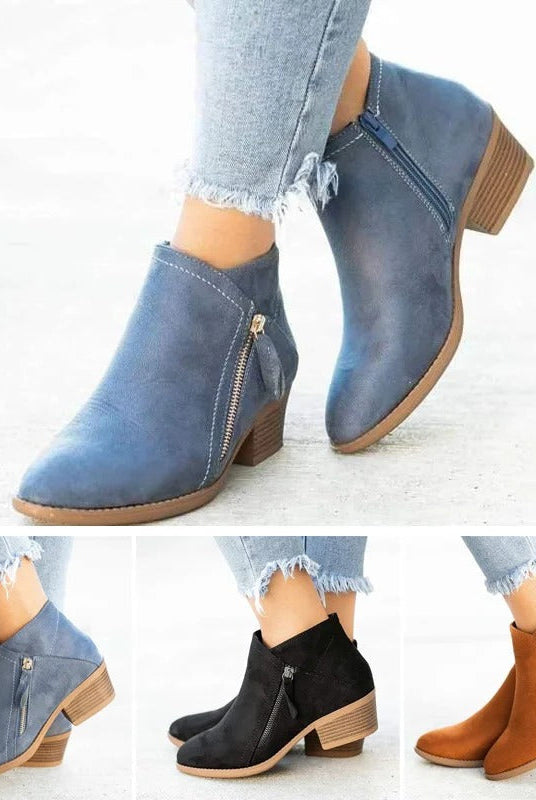 Buty damskie ortopedyczne | Wsparcie łuku, zamek błyskawiczny | Komfort