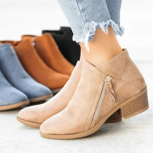 Buty damskie ortopedyczne | Wsparcie łuku, zamek błyskawiczny | Komfort