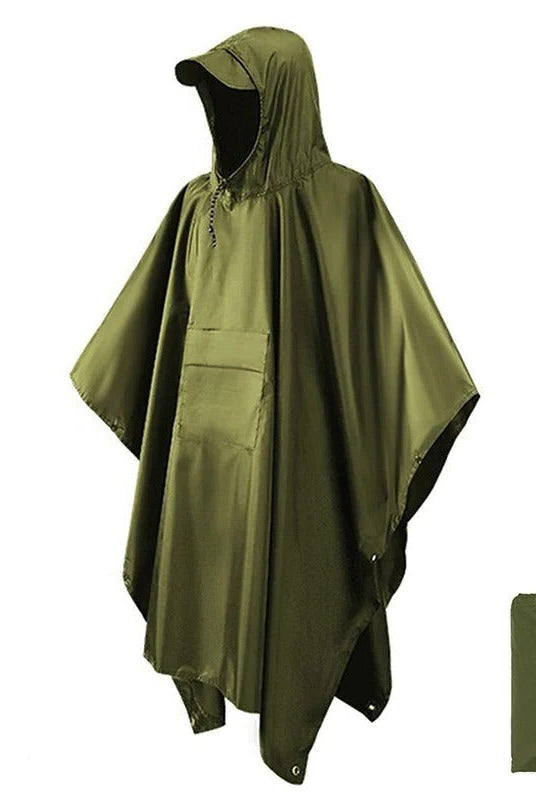 Poncho impermeabile | Protezione pioggia, taglio ampio