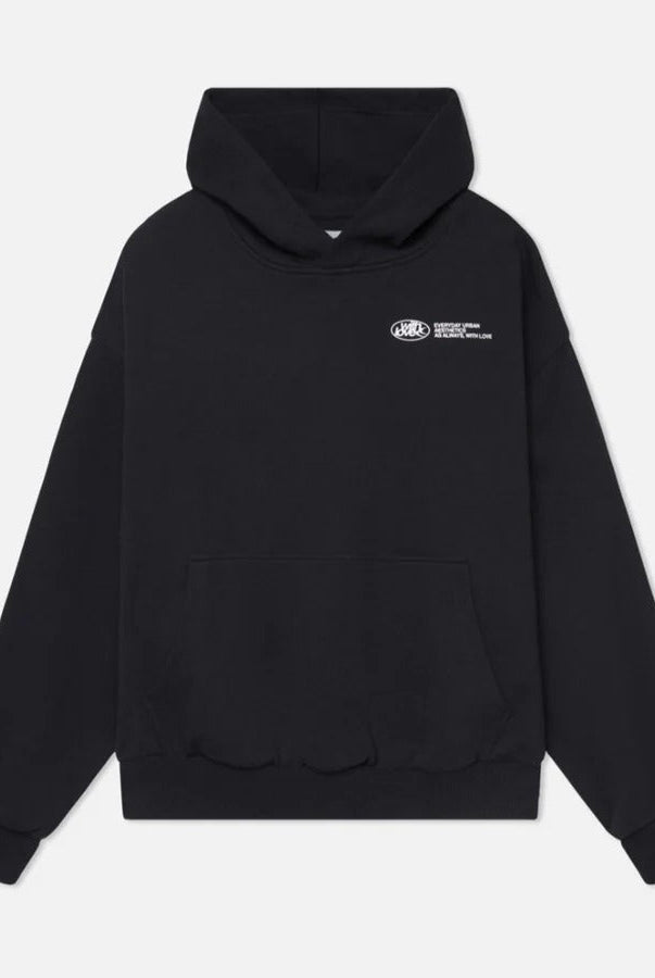 Oversized hoodie unisex luźny krój z regulowanym kapturem