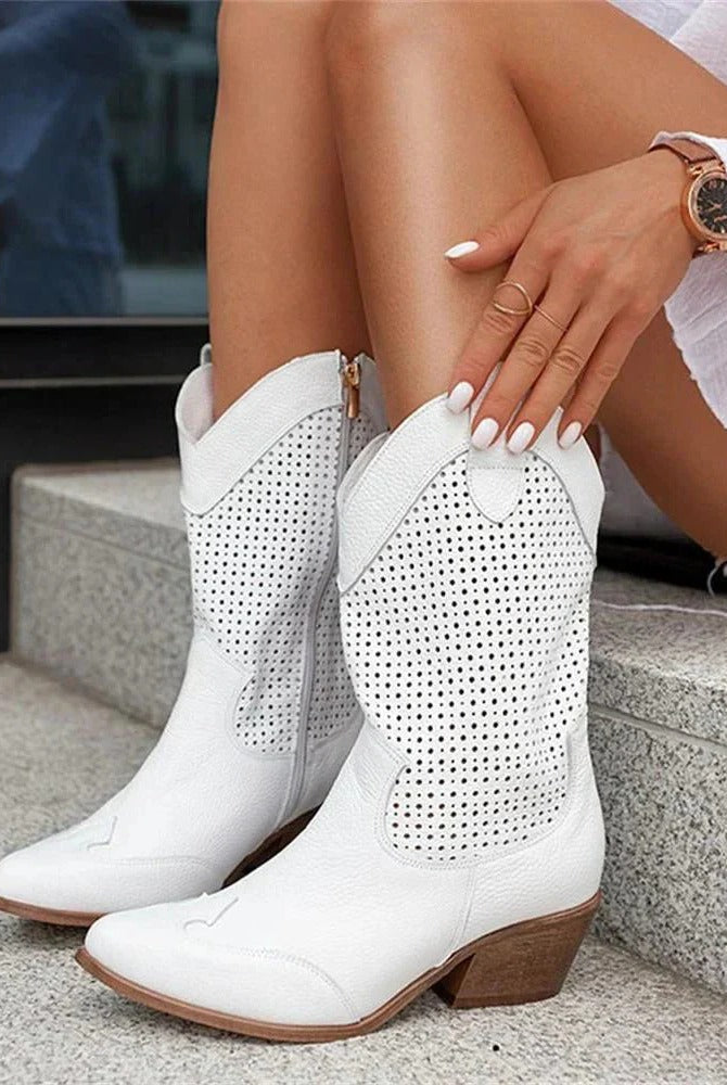 Buty damskie | Połowa łydki, Zamek błyskawiczny | Casual