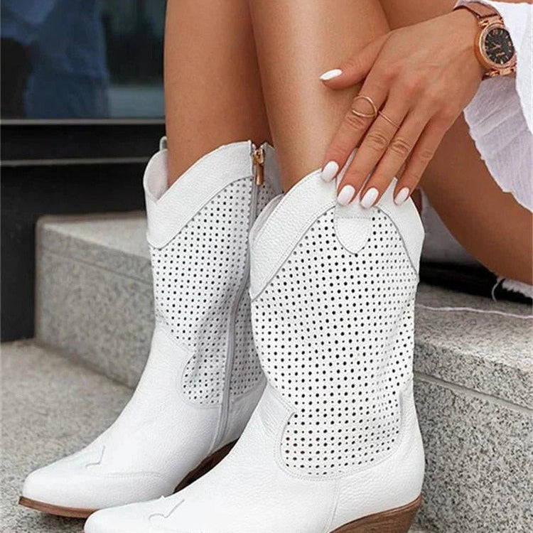 Buty damskie | Połowa łydki, Zamek błyskawiczny | Casual