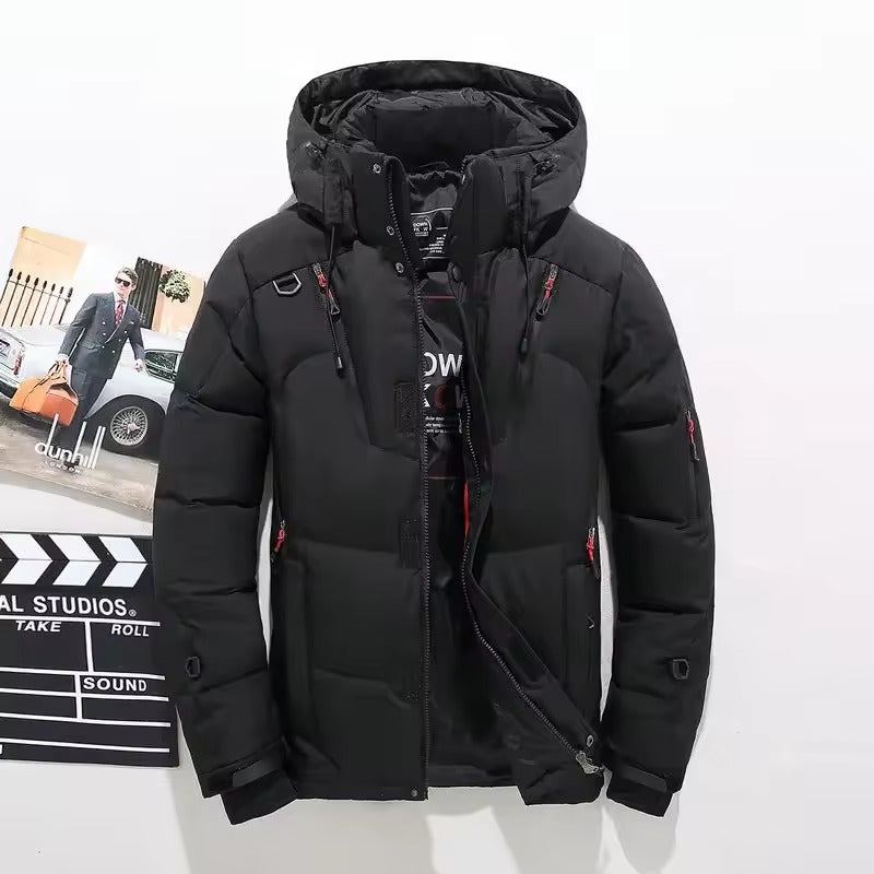 Parka zimowa męska | Wodoodporna, wiatroszczelna | Puch kaczki