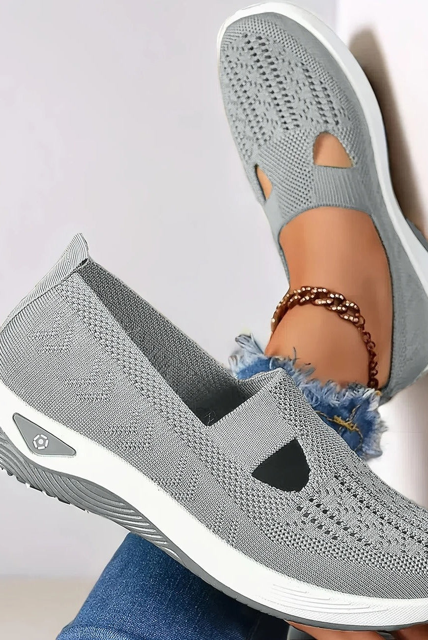 Damskie buty ortopedyczne oddychające antypoślizgowe z pianką memory foam slip-on