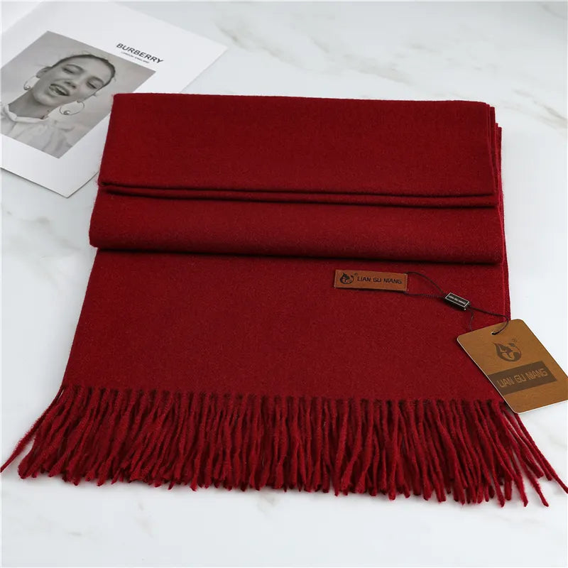 Szalik Damski | Z Frędzlami | Elegancki, Duży