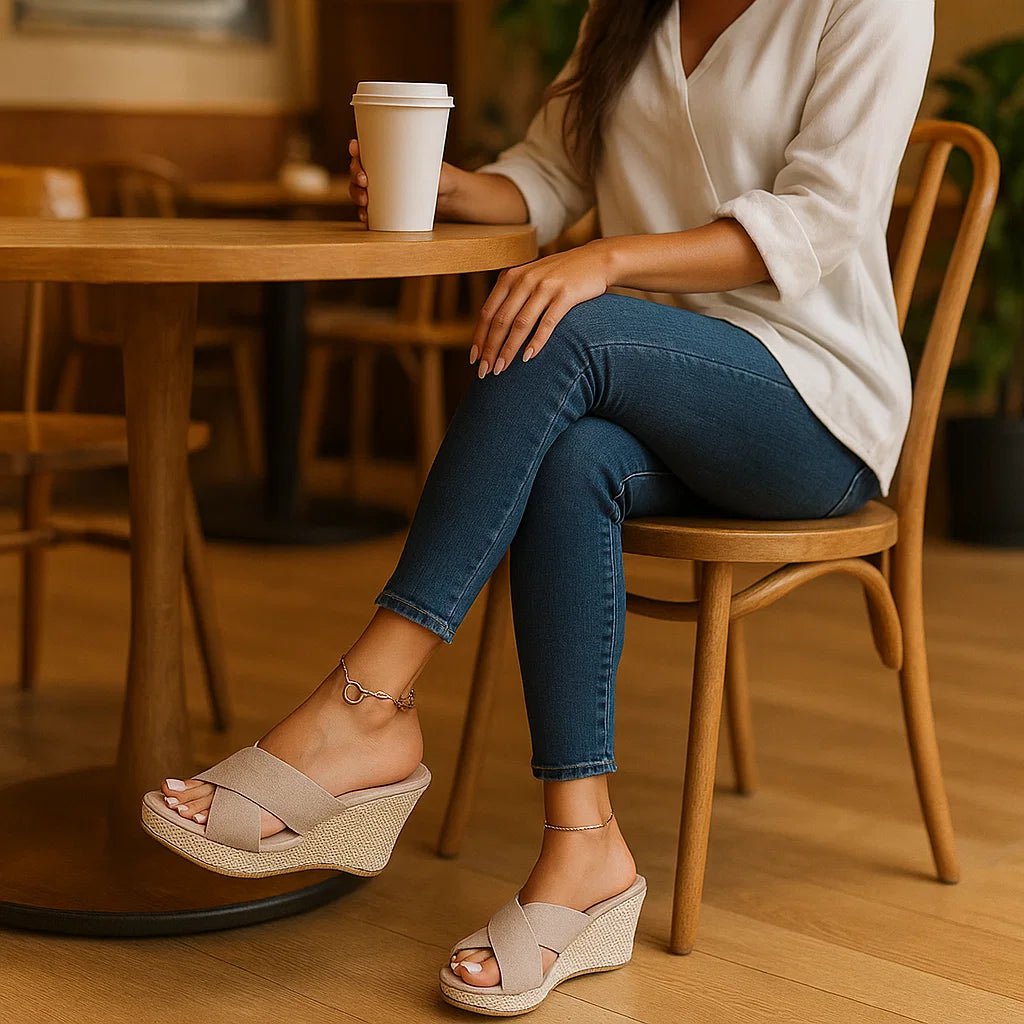 Jenna Sandały na Koturnie – Ergonomiczna Elegancja - vivano - warszawa