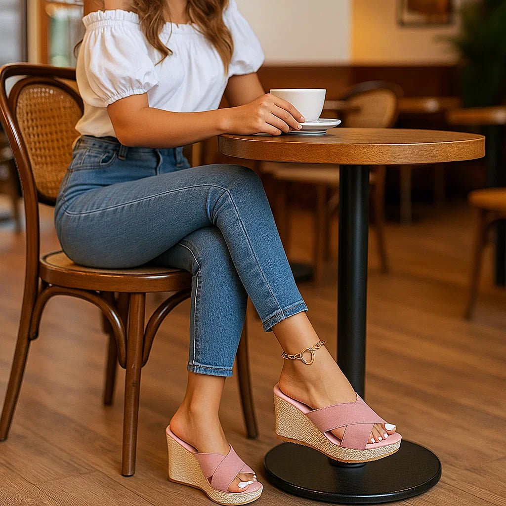 Jenna Sandały na Koturnie – Ergonomiczna Elegancja - vivano - warszawa