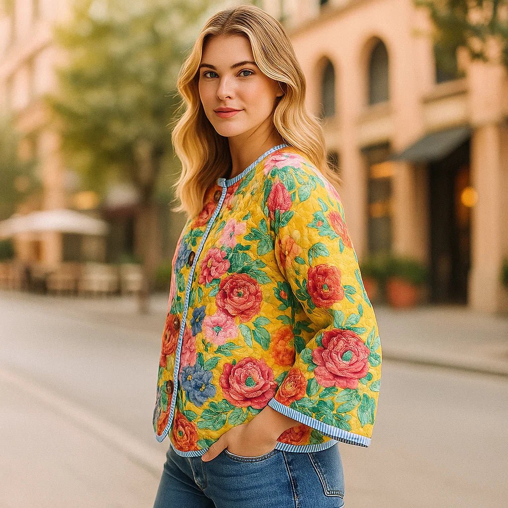 Kolorowa kurtka przejściowa dla kobiet - Lekka - Efektowny design - vivano - warszawa