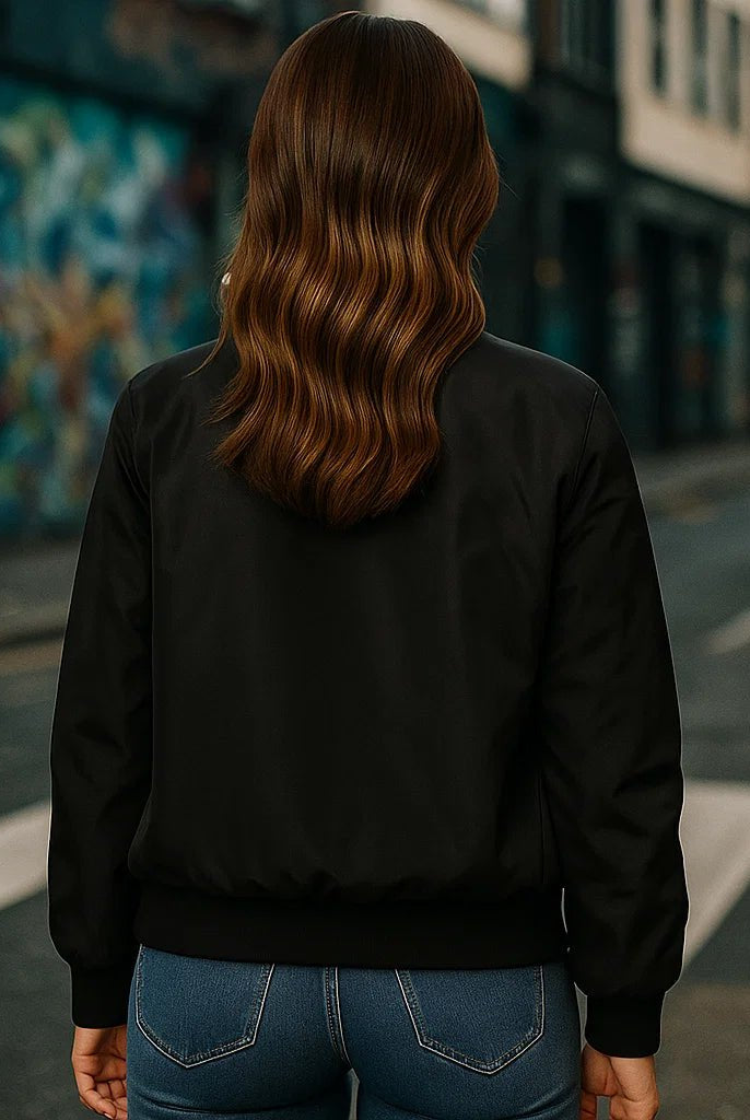 Kurtka aviatora z zamkiem błyskawicznym - Casualowy styl pilota dla kobiet - Komfort i styl - vivano - warszawa