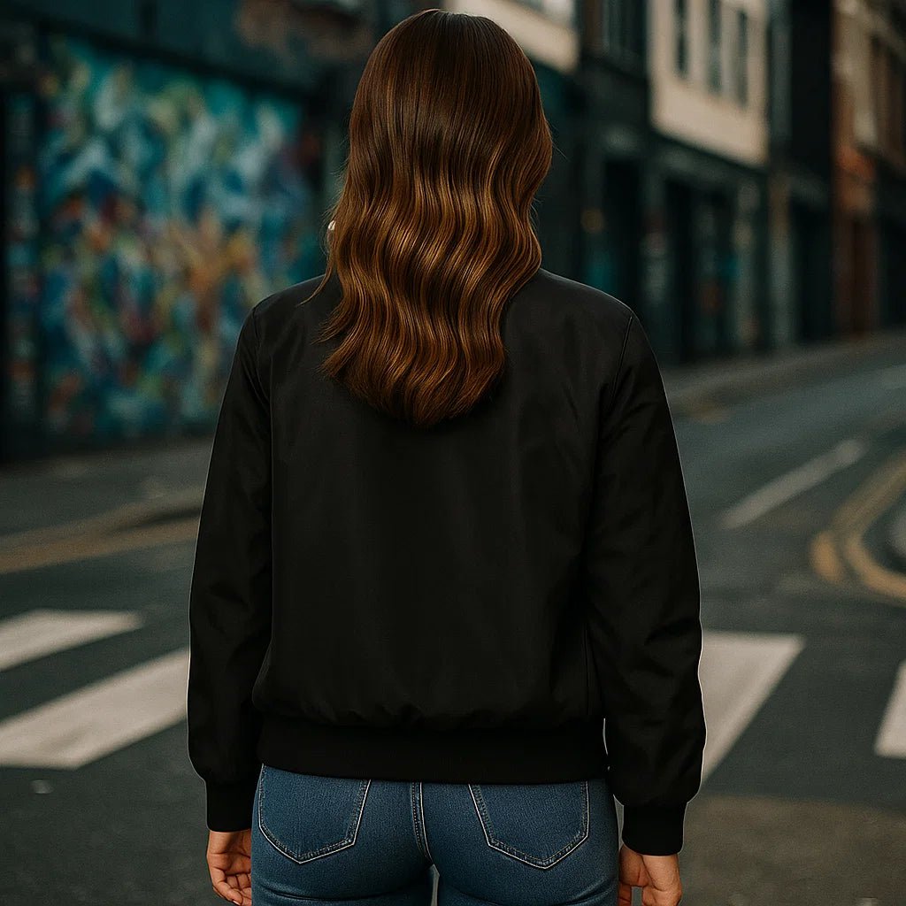 Kurtka aviatora z zamkiem błyskawicznym - Casualowy styl pilota dla kobiet - Komfort i styl - vivano - warszawa