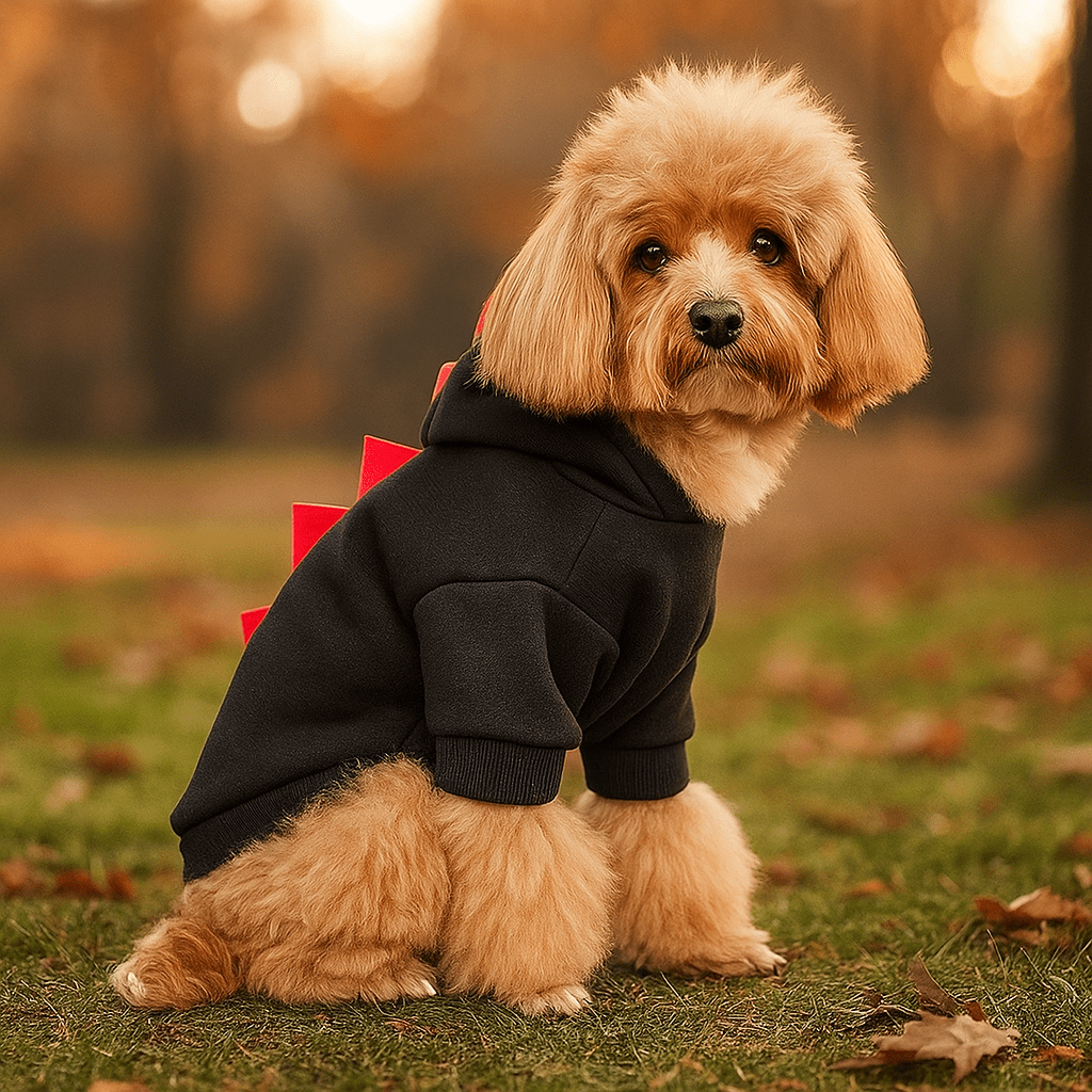 Kurtka Halloween dla Psa - Ciepły Fleece Dinozaur Kostium - vivano - warszawa