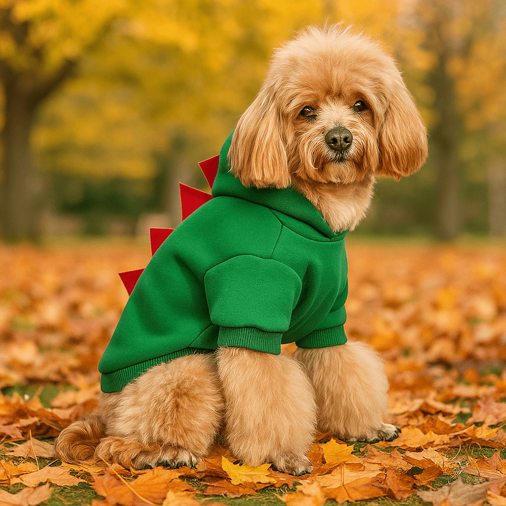 Kurtka Halloween dla Psa - Ciepły Fleece Dinozaur Kostium - vivano - warszawa